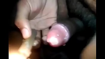 Indian slave boy melting wax on his cock from getting order from his mistress