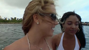 Lesbian orgy on the yacht