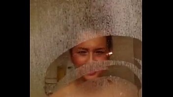 good-sized hooters showering